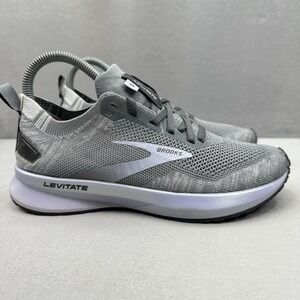 Womens Size 6.5 (B) Brooks Levitate 4 Shoes Gray Purple Athletic Running Sneaker